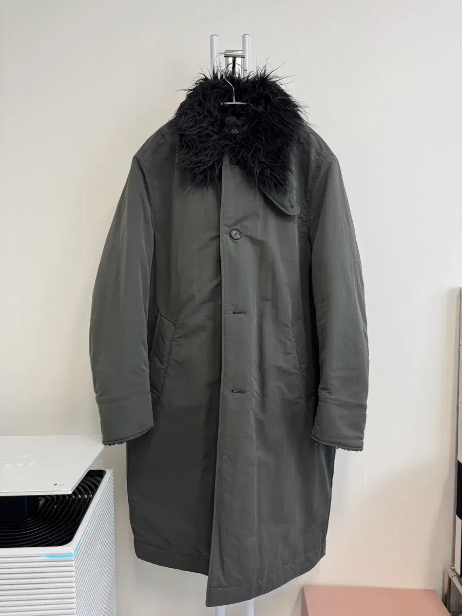 아워레가시 24fw Polar Coat Vapor Charcoal